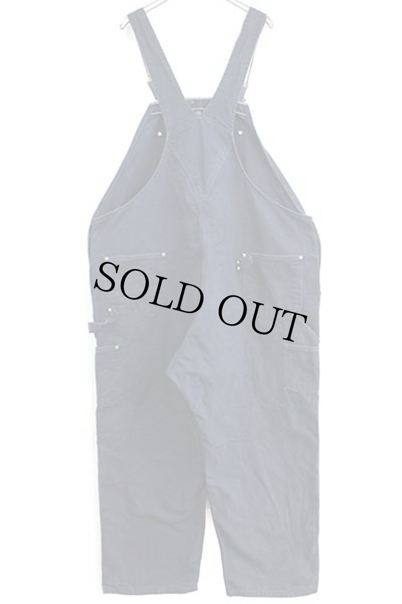 画像3: メキシコ製 carharttカーハート ダック地 ダブルニー オーバーオール 濃紺 w54 L30★特大 (3)