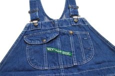 画像4: 00s メキシコ製 KEY Imperial デニム オーバーオール w42 L30 (4)