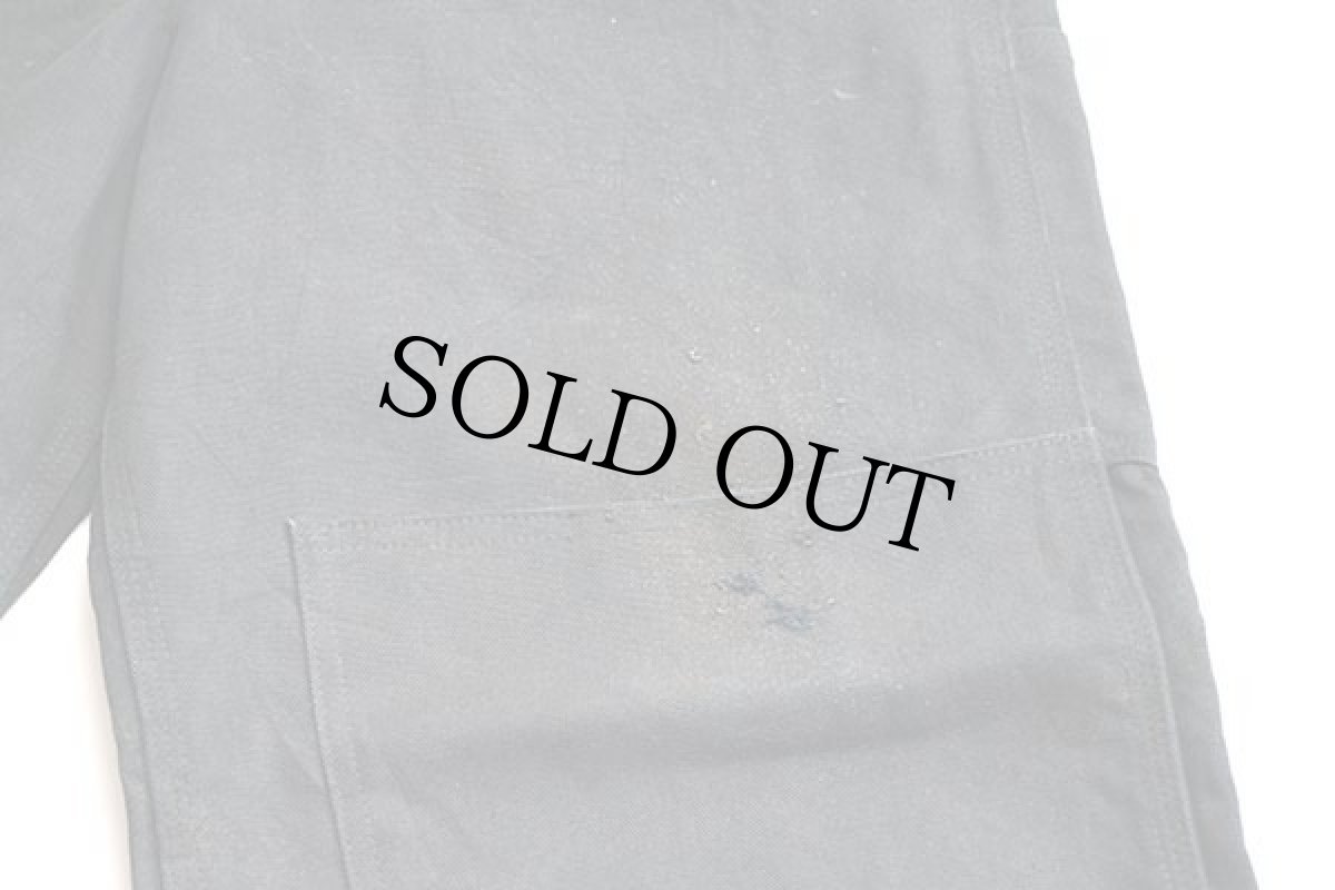 画像7: メキシコ製 carharttカーハート ダック地 ダブルニー オーバーオール 黒 w36 L32 (7)