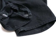 画像8: メキシコ製 carharttカーハート ダック地 ダブルニー オーバーオール 黒 w40 L30 (8)