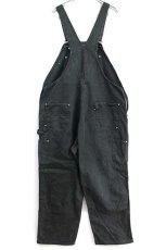 画像3: メキシコ製 carharttカーハート ダック地 ダブルニー オーバーオール 黒 w48 L30★特大 (3)