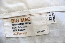 画像6: 70s JCPenney BIGMACビッグマック ワークパンツ カーキ w32 L31 (6)