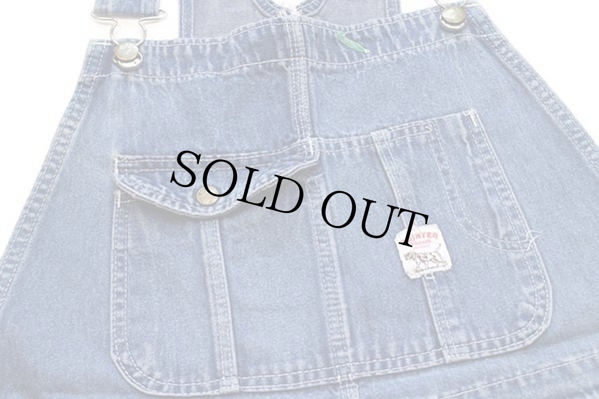 画像4: 90s USA製 POINTERポインター デニム オーバーオール w40 (4)