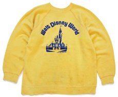 画像1: 70s Walt Disney World ディズニー スウェット 黄 M (1)