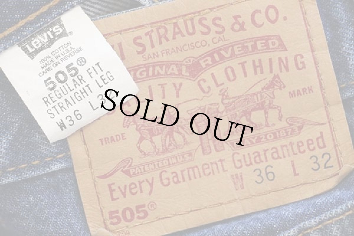 画像6: 90s USA製 Levi'sリーバイス 505 デニムパンツ w36 L32★113 (6)