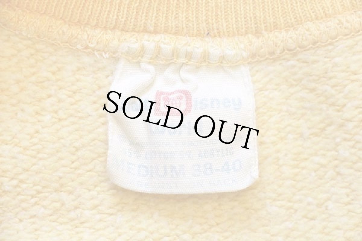 画像4: 70s Walt Disney World ディズニー スウェット 黄 M (4)