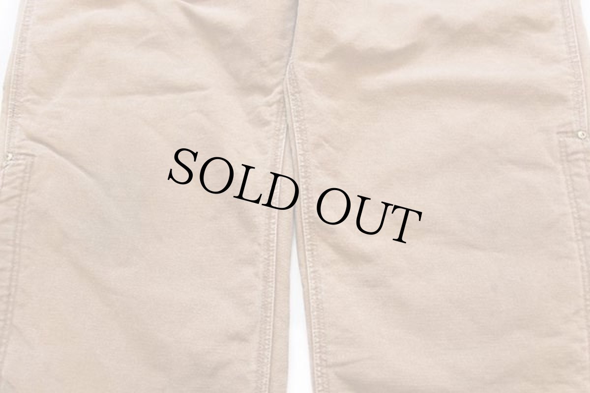 画像7: 90s USA製 carharttカーハート キルティングライナー ダック地 ペインターパンツ 茶 w42 L32 (7)