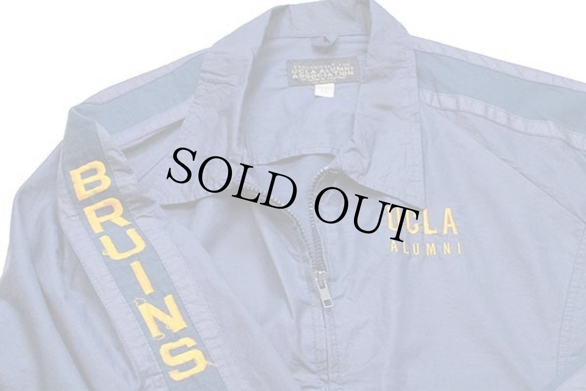 画像3: 80s USA製 CROWN UCLA ALUMNI BRUINS 刺繍 ジャケット 紺 XXL★特大 (3)