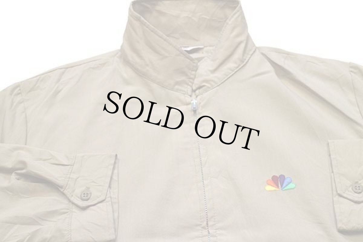 画像3: 80s USA製 MVP NBC ワンポイント ロゴ刺繍 ジャケット カーキ XL (3)