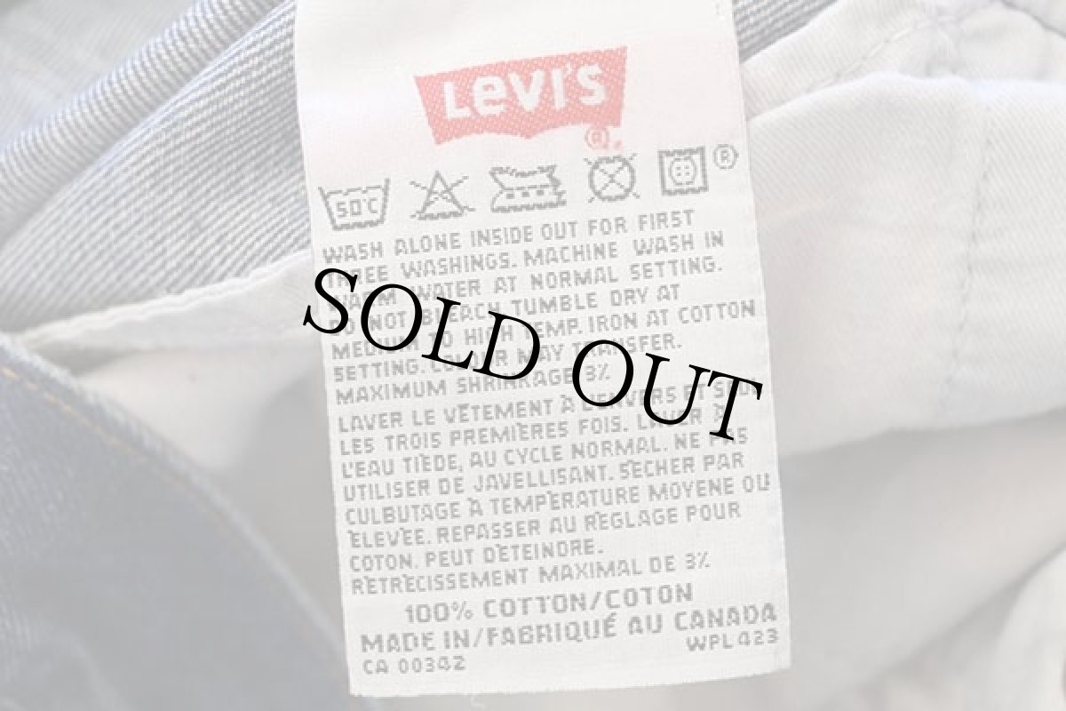 画像6: 00s カナダ製 Levi'sリーバイス 501 デニムパンツ ヒゲ w36★78 (6)