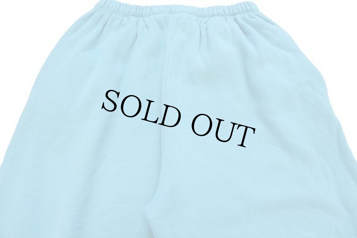 画像5: 90s イタリア製 UNKNOWN 無地 スウェットパンツ 水色 XL (5)