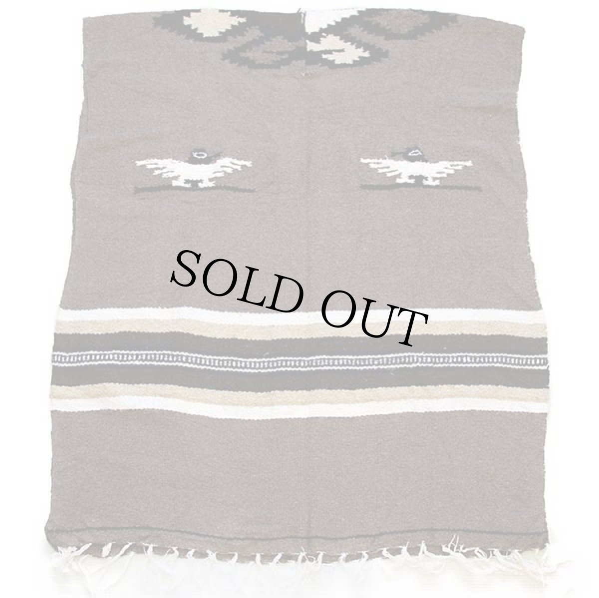 画像4: サンダーバード ネイティブ柄 メキシカン ラグ ポンチョ (4)