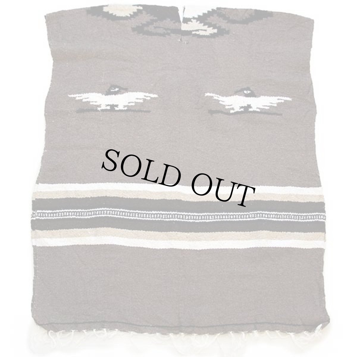 画像3: サンダーバード ネイティブ柄 メキシカン ラグ ポンチョ (3)