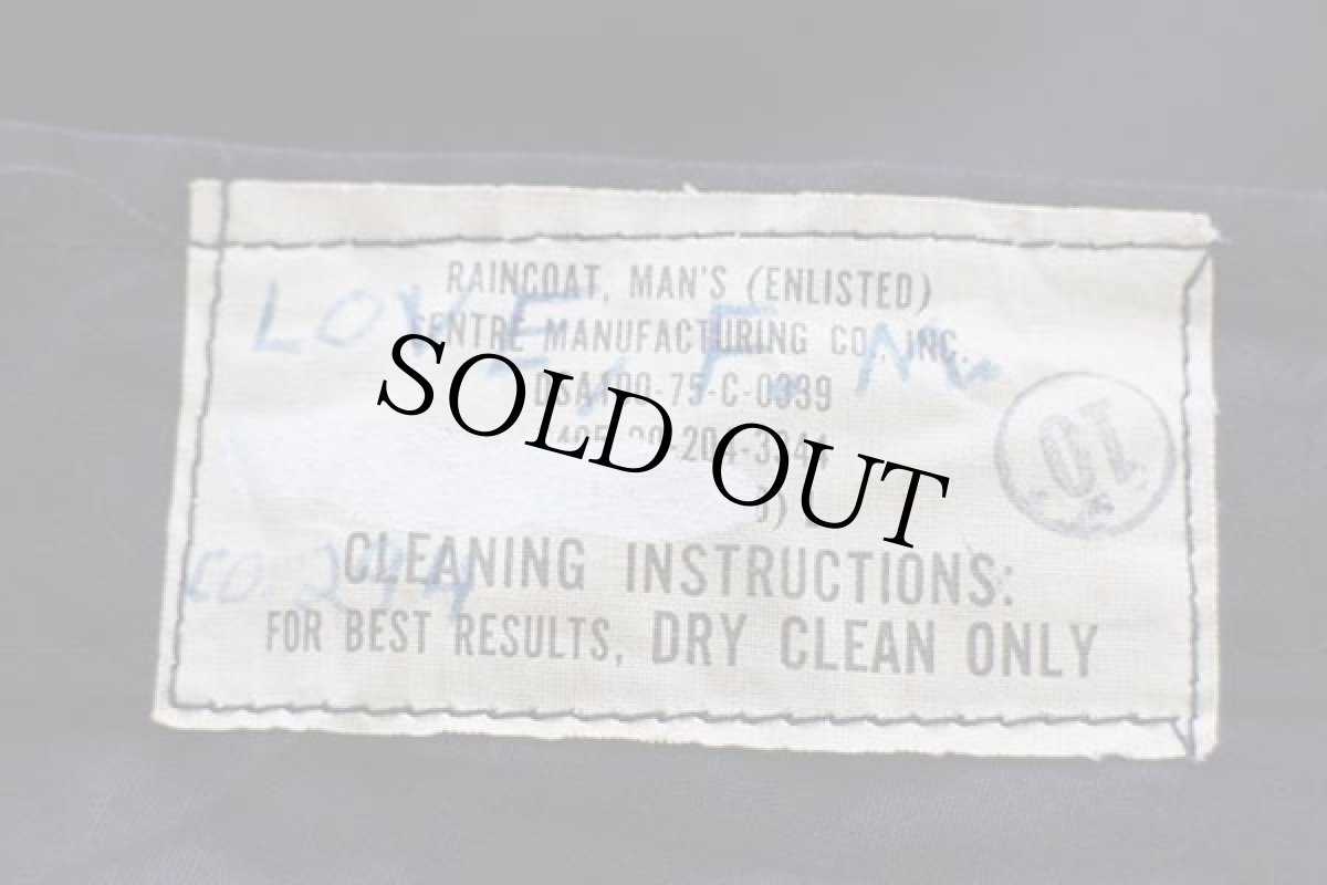 画像5: 70s 米軍 U.S.NAVY レインコート 黒★ステンカラー (5)