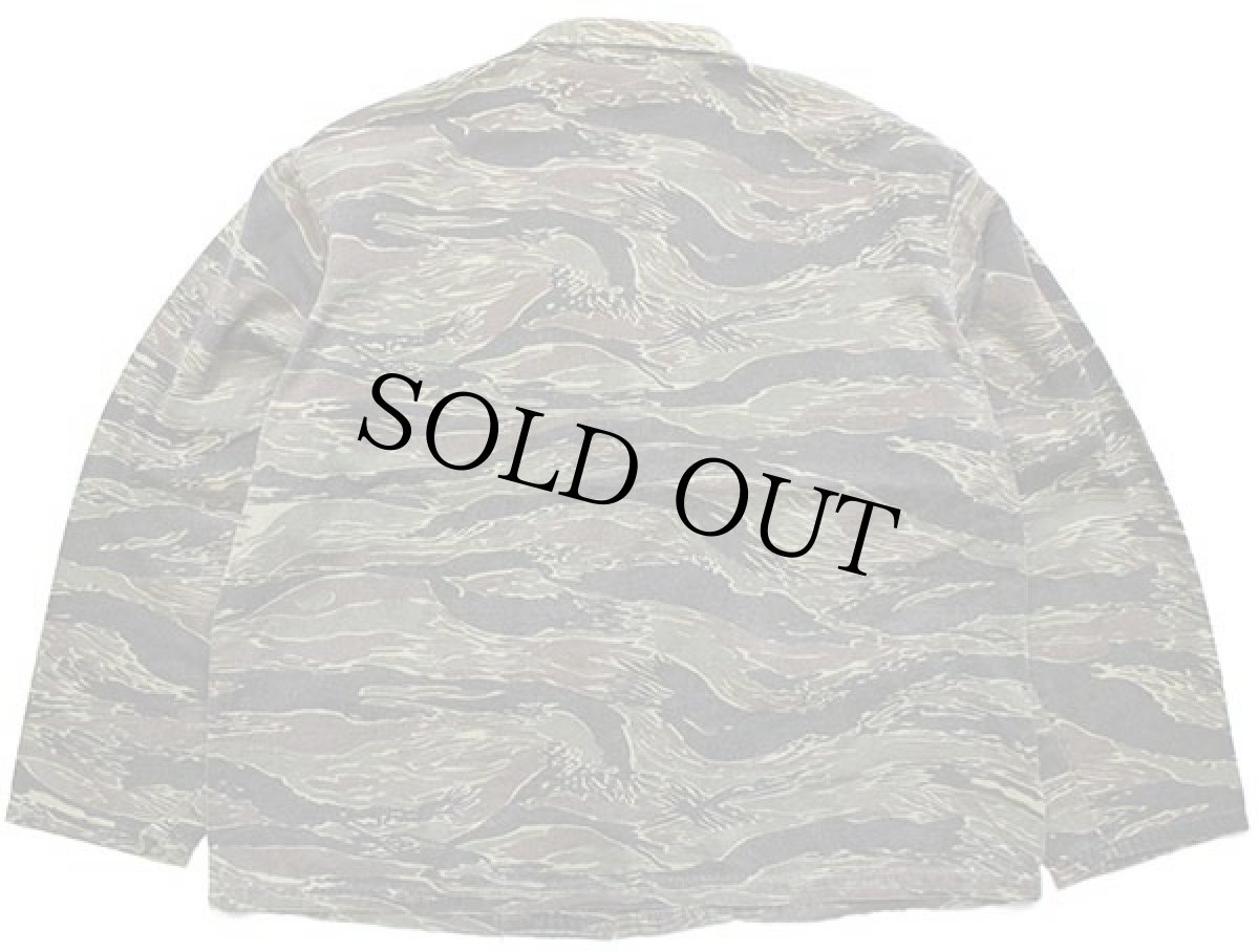 画像2: 70s RANGER タイガーカモ コットン ハンティングジャケット L (2)