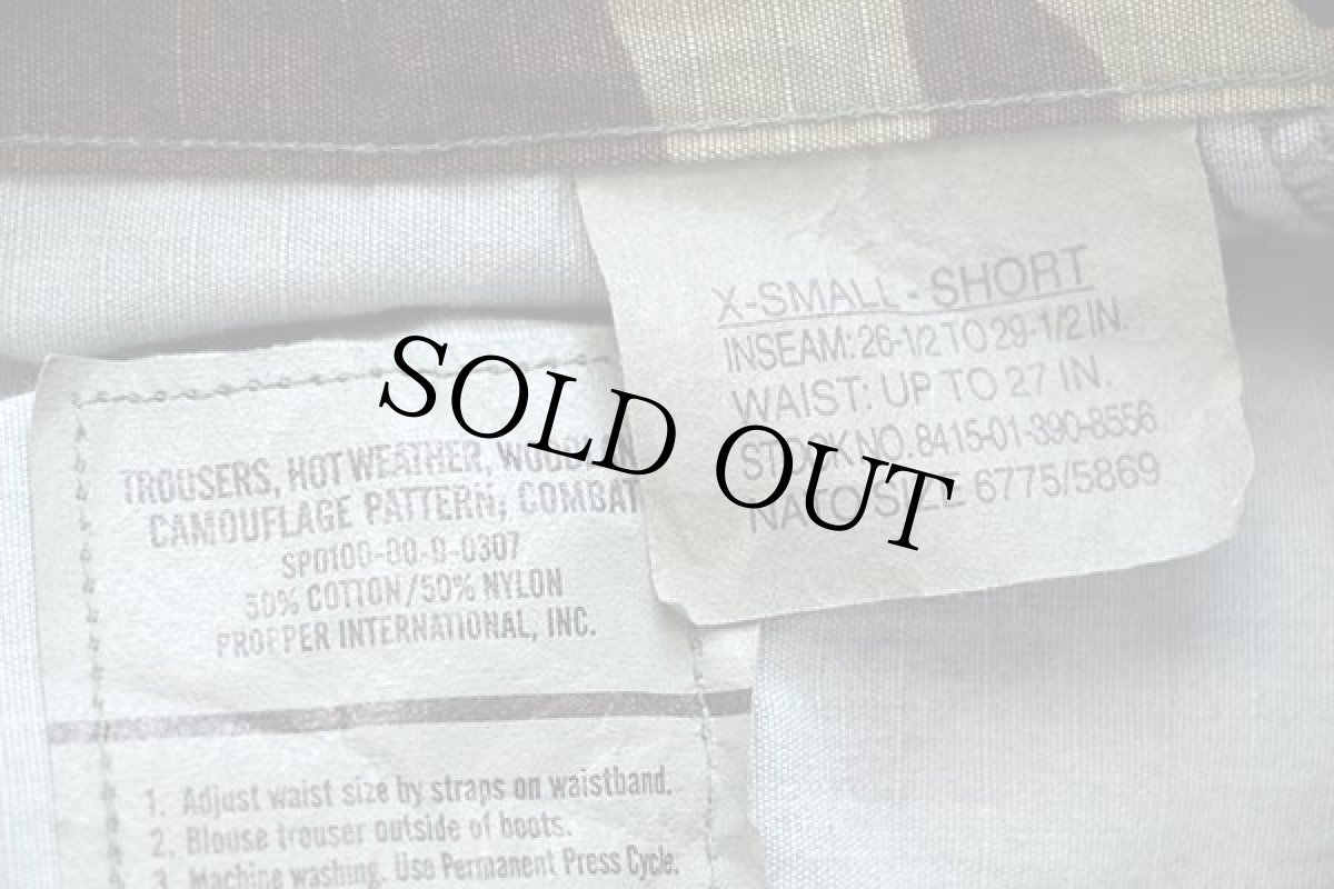 画像6: 00s 米軍 U.S.ARMY ウッドランドカモ BDU カーゴパンツ XS-S (6)