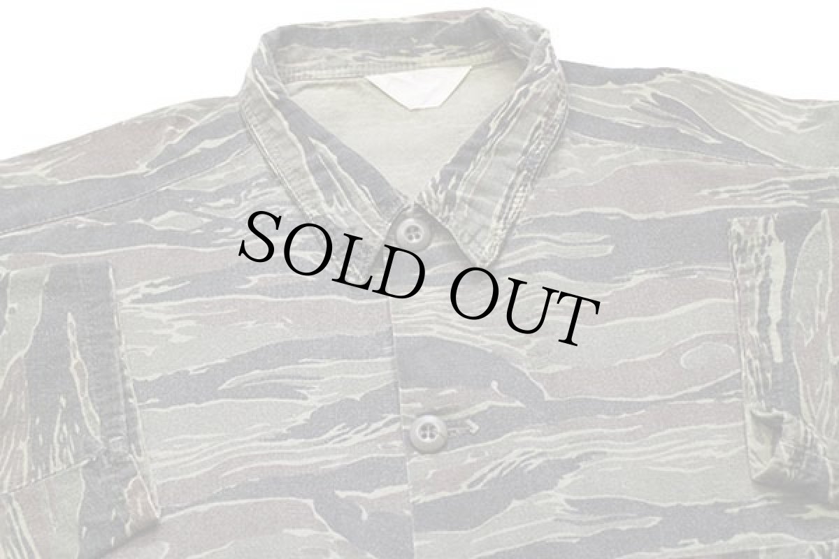 画像3: 70s RANGER タイガーカモ コットン ハンティングジャケット L (3)