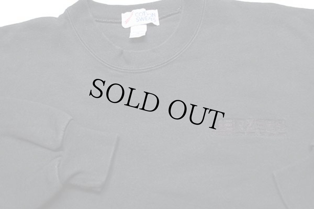 画像3: 90s USA製 JERZEES American Active Wear ロゴ刺繍 スウェット 黒 XL (3)