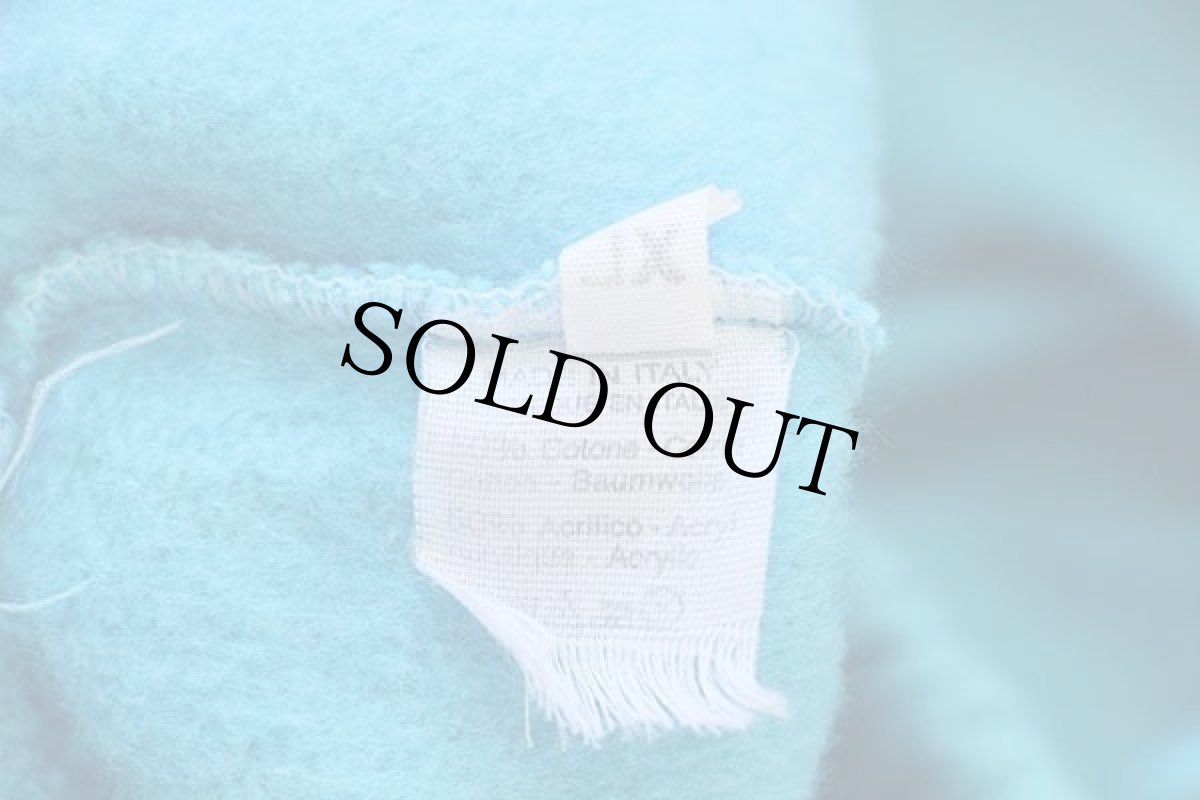 画像6: 90s イタリア製 UNKNOWN 無地 スウェットパンツ 水色 XL (6)