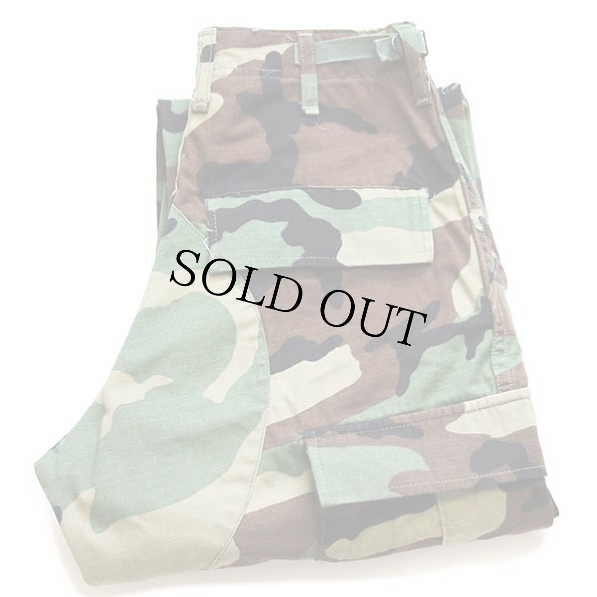 画像1: 00s 米軍 U.S.ARMY ウッドランドカモ BDU カーゴパンツ XS-S (1)