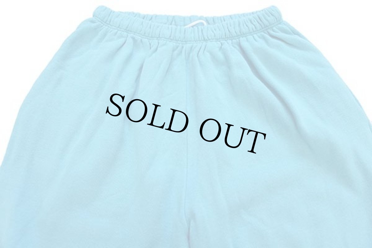 画像4: 90s イタリア製 UNKNOWN 無地 スウェットパンツ 水色 XL (4)