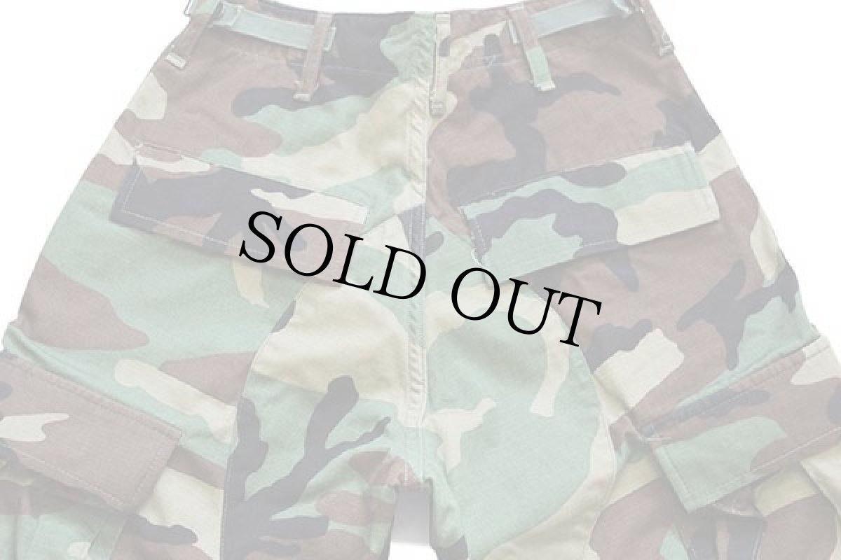 画像5: 00s 米軍 U.S.ARMY ウッドランドカモ BDU カーゴパンツ XS-S (5)