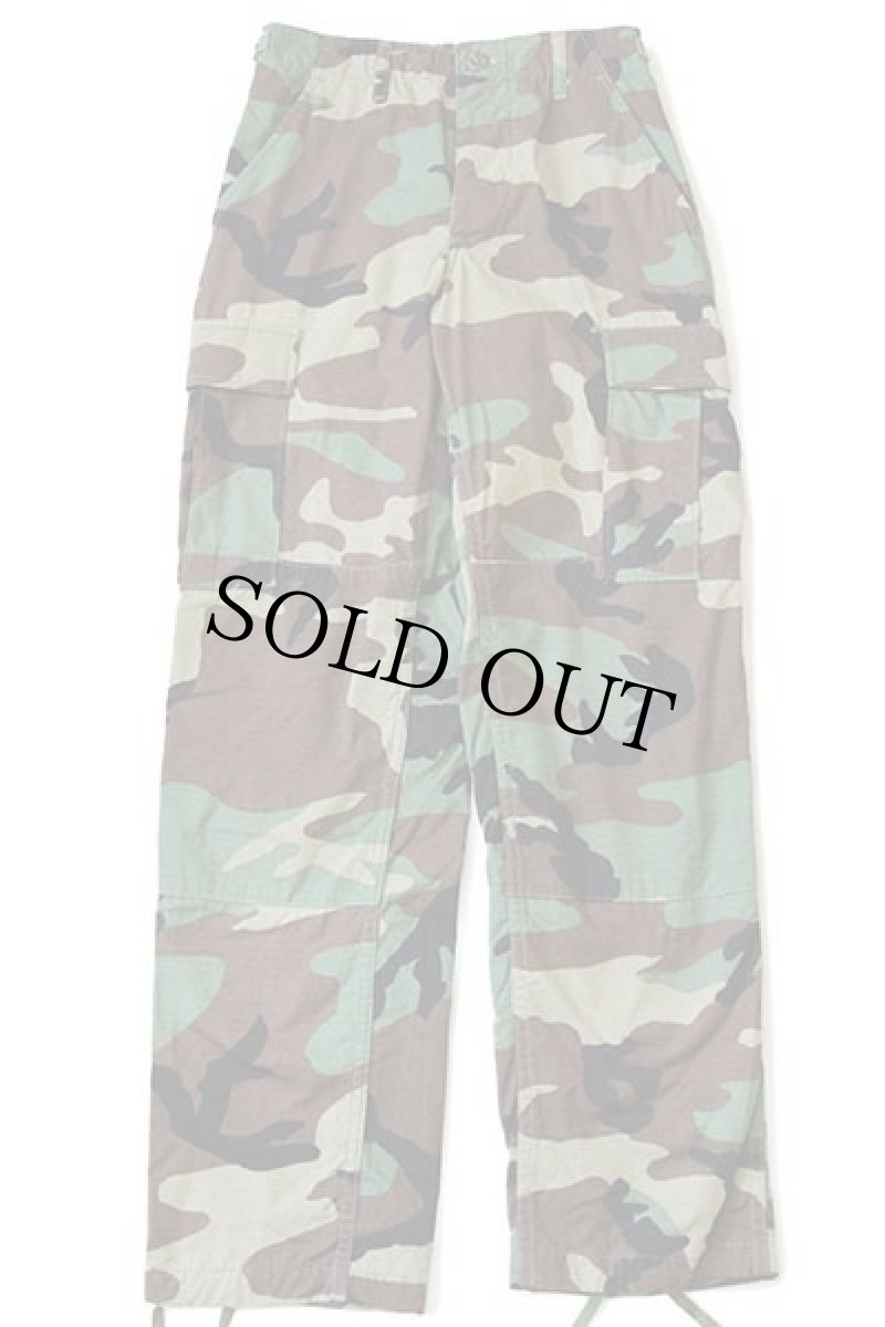 画像2: 00s 米軍 U.S.ARMY ウッドランドカモ BDU カーゴパンツ XS-S (2)