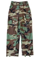 画像2: 00s 米軍 U.S.ARMY ウッドランドカモ BDU カーゴパンツ XS-S (2)