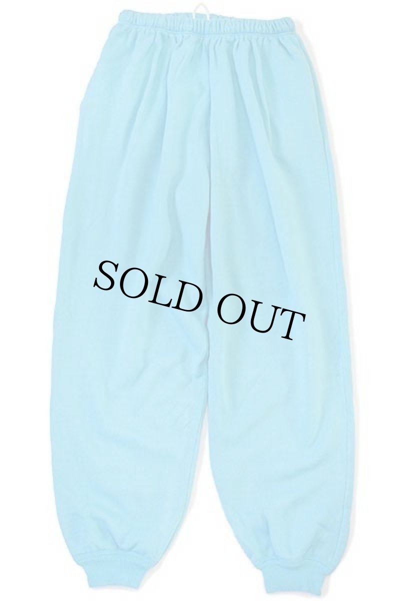画像2: 90s イタリア製 UNKNOWN 無地 スウェットパンツ 水色 XL (2)