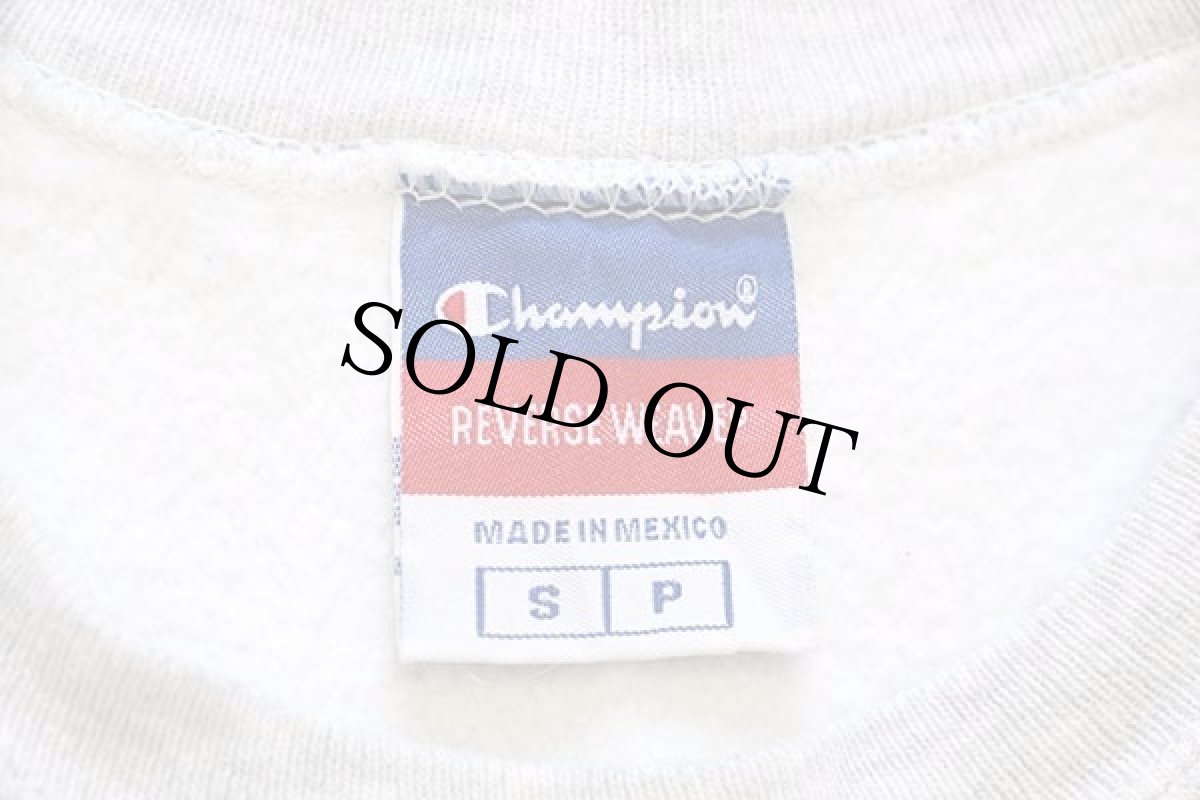 画像4: 00s メキシコ製 Championチャンピオン COLUMBIA リバースウィーブ スウェット 杢ライトグレー S (4)