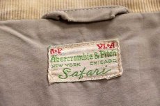 画像4: 60s Abercrombie&Fitch コットンポプリン サファリ ハンティングジャケット ベージュ★アバクロ (4)