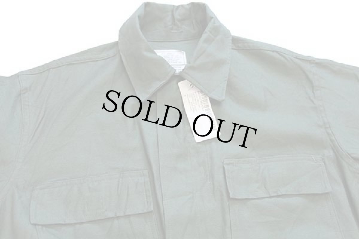 画像4: デッドストック★90s 米軍 U.S.ARMY コットンサテン ユーティリティ カバーオール オールインワン オリーブグリーン S★つなぎ (4)