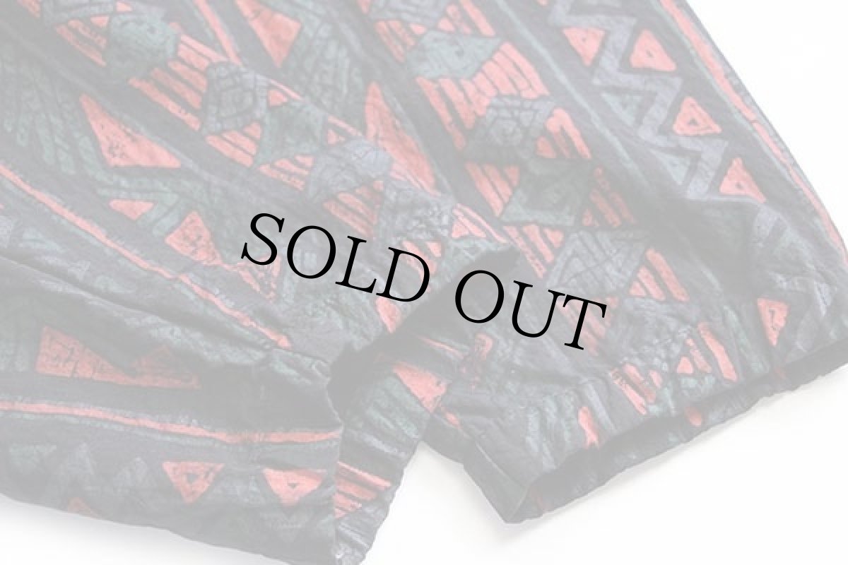 画像6: 90s GOTCHAガッチャ ロゴパッチ付き 総柄 ハーフジップ プルオーバー ナイロンジャケット M (6)