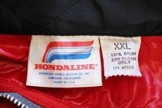 画像4: 70s USA製 HONDALINE ホンダ HONDA ATC パッチ付き ナイロン レーシングジャケット 赤 XXL★特大 (4)