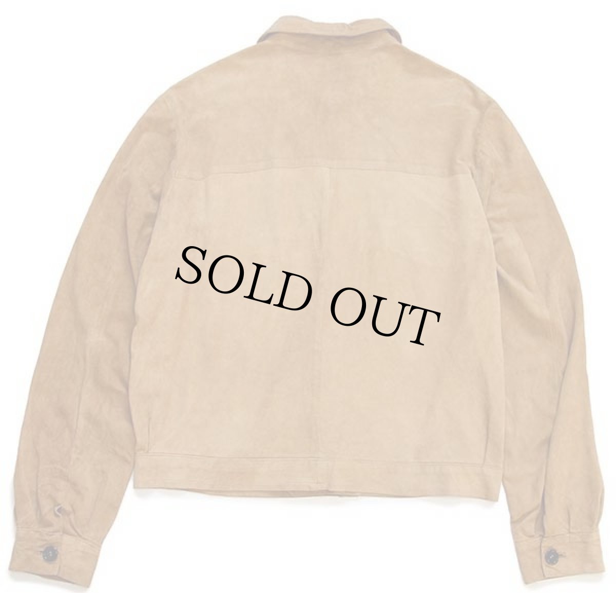 画像2: UNKNOWN ディアスキン スエード レザージャケット 茶 52 (2)