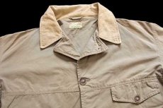 画像3: 60s Abercrombie&Fitch コットンポプリン サファリ ハンティングジャケット ベージュ★アバクロ (3)