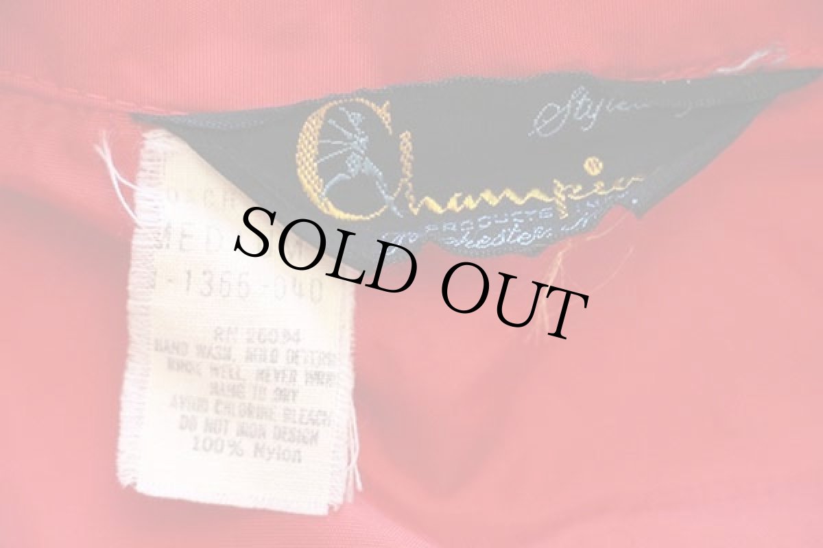 画像4: 70s Championチャンピオン ランタグ DOLPHINS ナイロン コーチジャケット 赤 M (4)