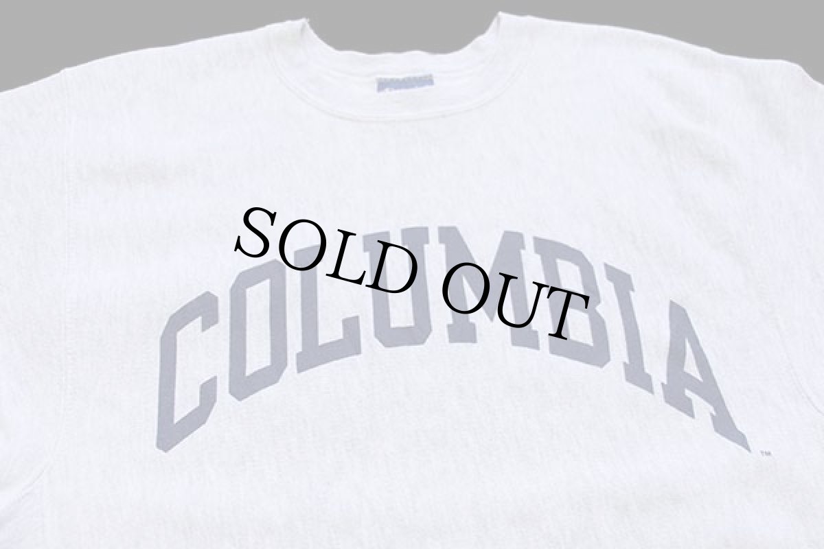 画像3: 00s メキシコ製 Championチャンピオン COLUMBIA リバースウィーブ スウェット 杢ライトグレー S (3)