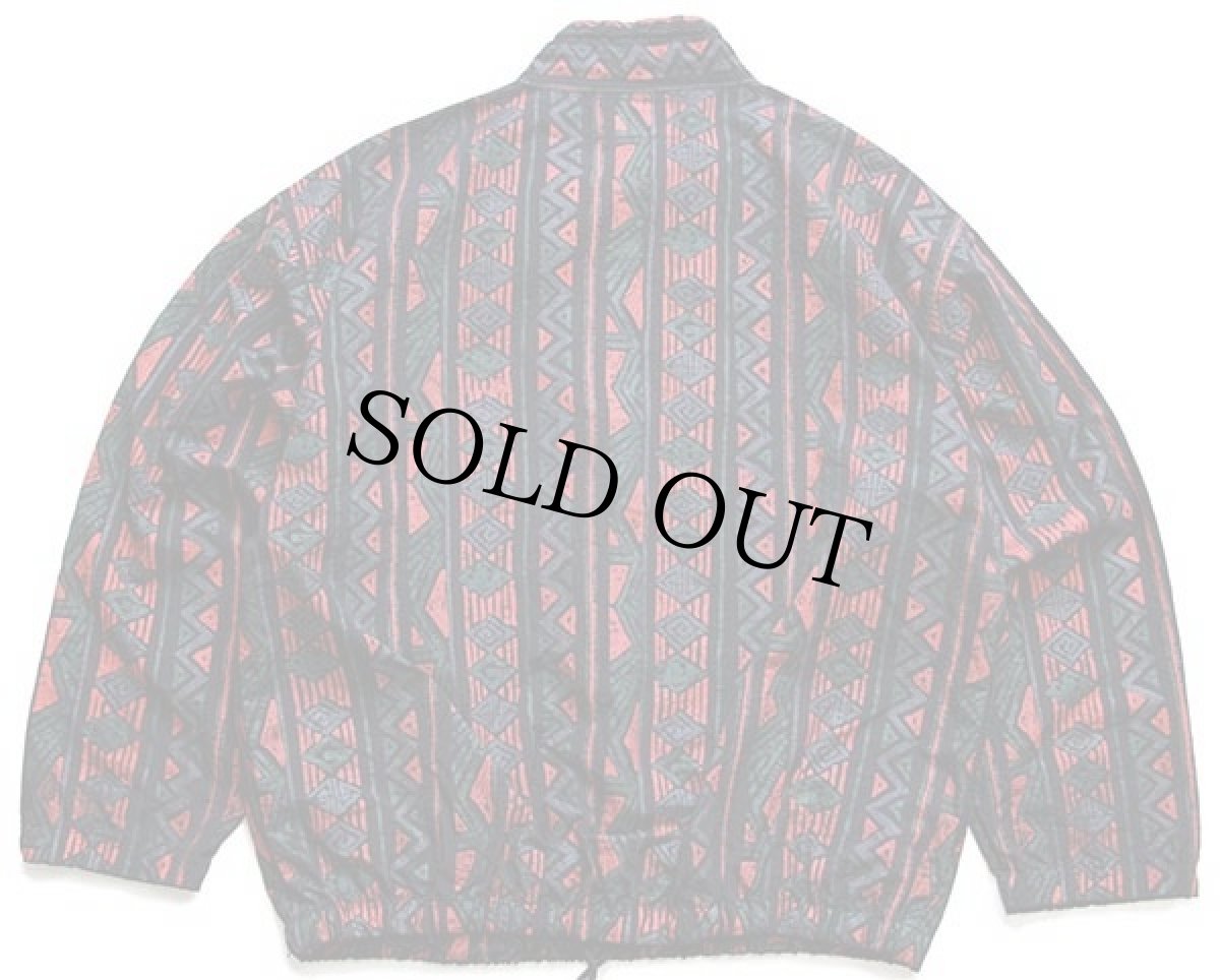 画像2: 90s GOTCHAガッチャ ロゴパッチ付き 総柄 ハーフジップ プルオーバー ナイロンジャケット M (2)