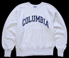 画像1: 90s メキシコ製 Championチャンピオン COLUMBIA リバースウィーブ スウェット 杢ライトグレー S (1)