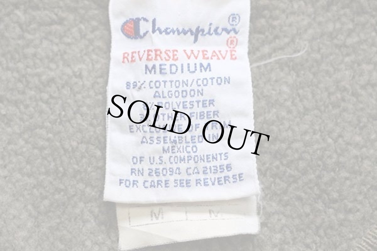 画像4: 90s メキシコ製 Championチャンピオン 無地 目無し リバースウィーブ スウェット 後染め オリーブ M★ブランク (4)