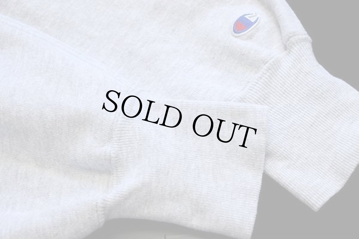 画像5: 90s USA製 Championチャンピオン 無地 目無し リバースウィーブ スウェット 杢グレー M★ブランク (5)