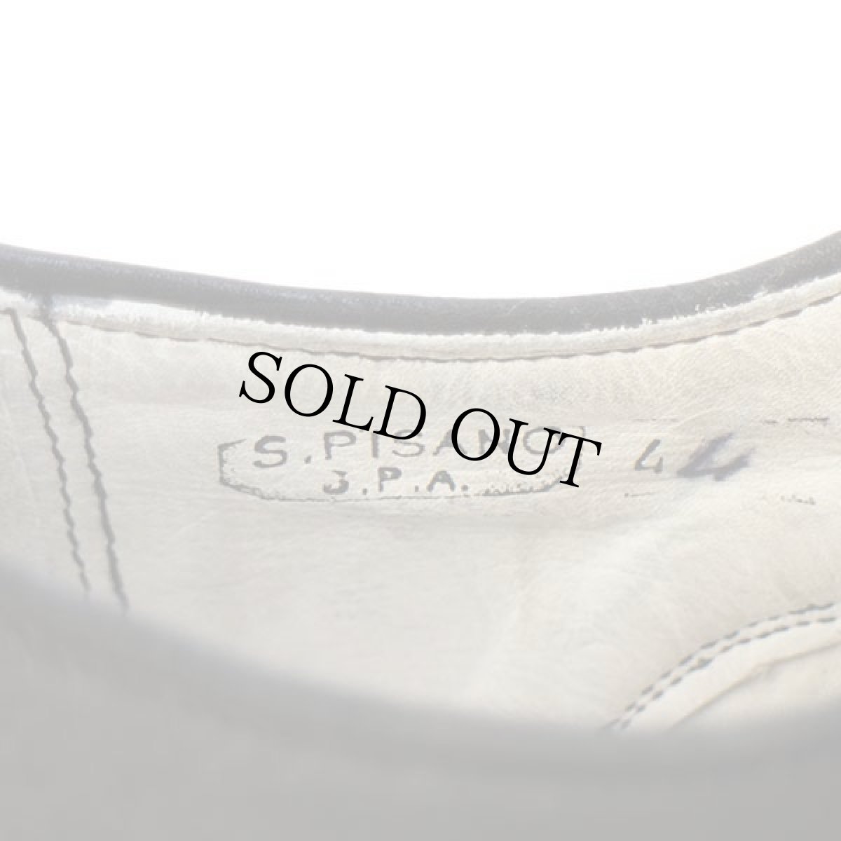 画像5: デッドストック★90s イタリア軍 サービスシューズ 黒 44★オフィサー (5)