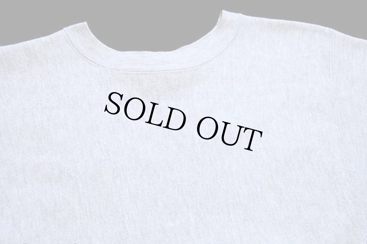 画像3: 90s USA製 Championチャンピオン 無地 目無し リバースウィーブ スウェット 杢グレー M★ブランク (3)