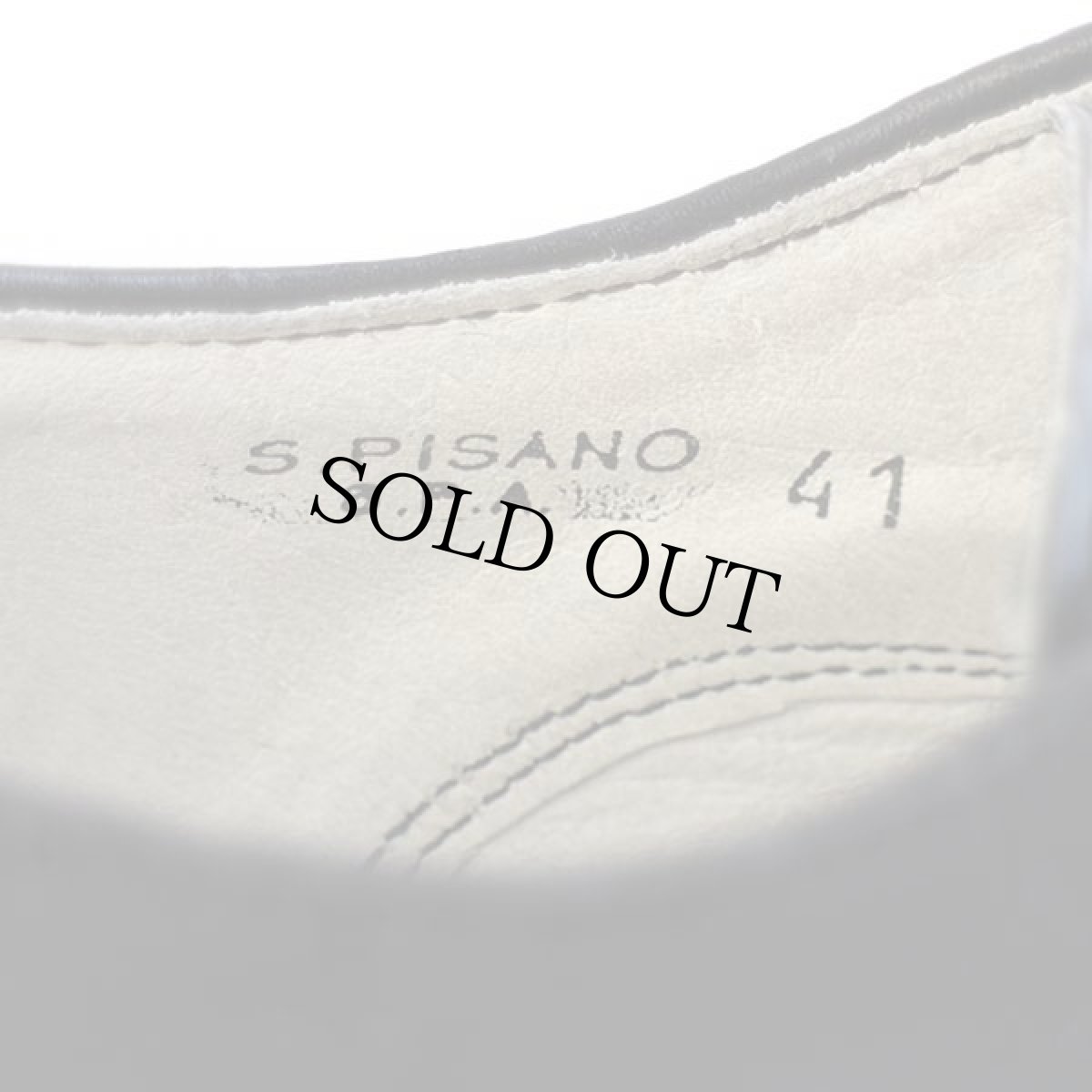 画像5: デッドストック★90s イタリア軍 サービスシューズ 黒 41★オフィサー (5)