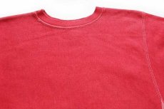 画像3: 90s メキシコ製 Championチャンピオン 無地 目無し リバースウィーブ スウェット 後染め 杢レッド M★ブランク (3)