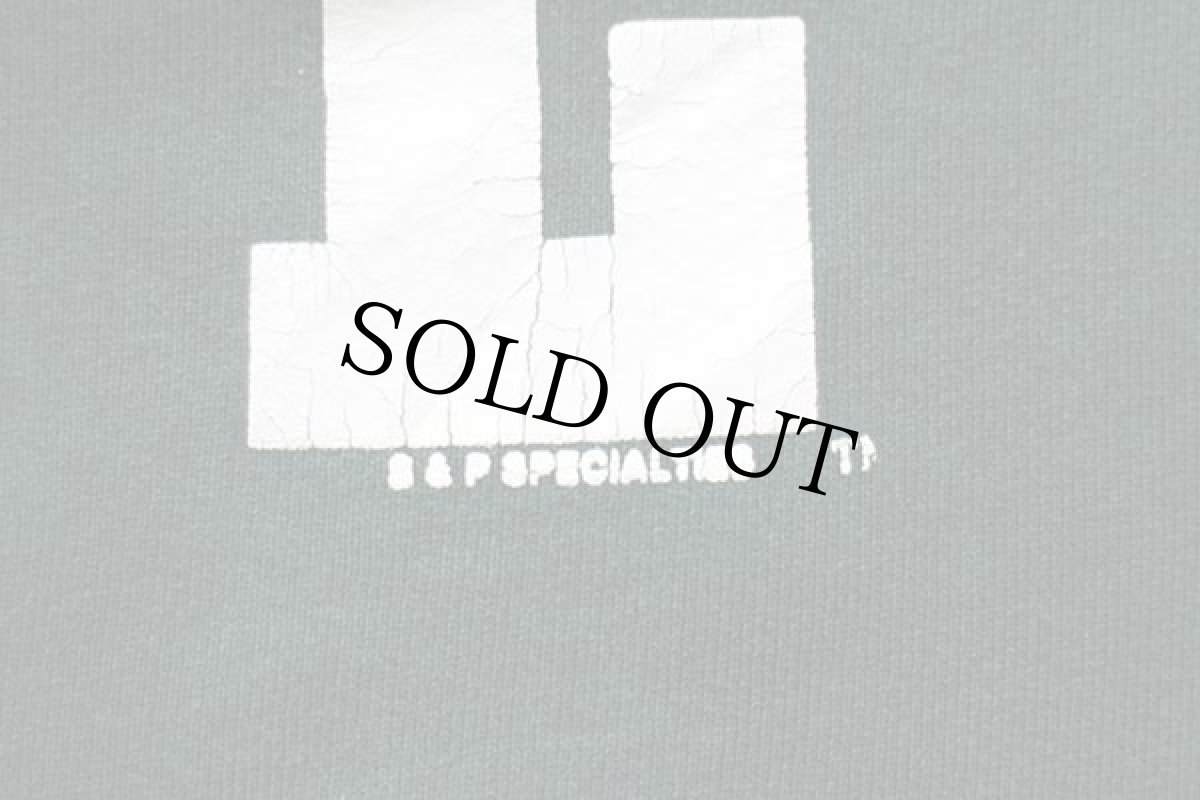 画像4: 90s USA製 IOWA STATE ひび割れプリント スウェット 深緑 L (4)