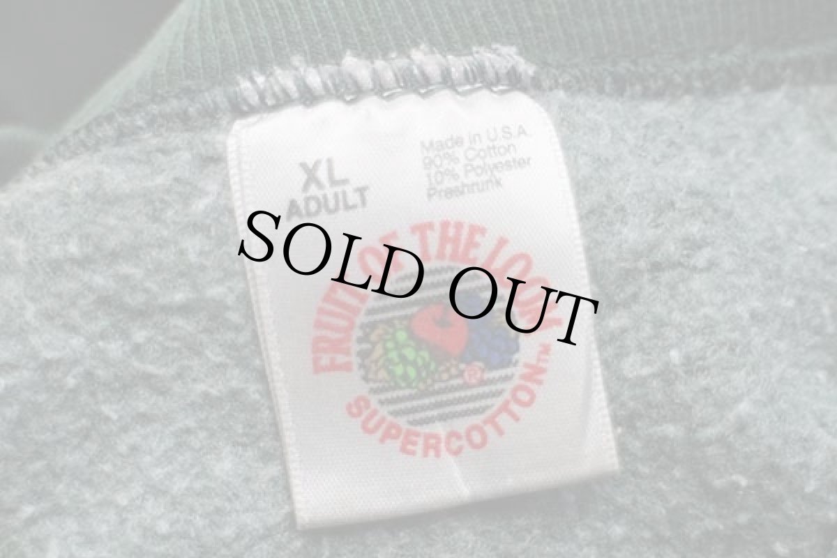 画像4: 90s USA製 UNIVERSITY OF PENNSYLVANIA VETERINARY MEDICINE 刺繍 スウェット 深緑 XL (4)