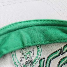 画像8: 90s STARTERスターター NBA BOSTON CELTICS ロゴ刺繍 ツートン 切り替え キャップ 緑×黒 (8)