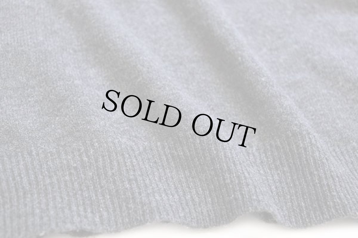 画像5: ポロ ラルフローレン ワンポイント Vネック ラムウールニット セーター グレー XL (5)